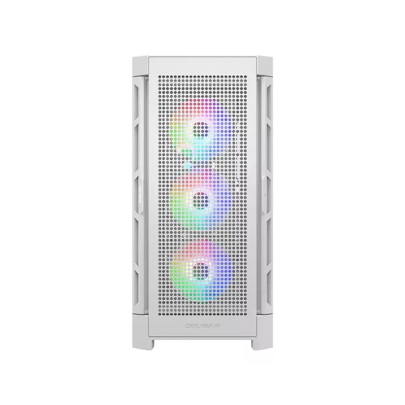 COUGAR Midi Tower korpuss Duoface Pro ARGB, balts, Midi Tower, PC, balts, ATX, EATX, micro ATX, Mini-ITX, SSI CEB, metāls, neilons, rūdīts stikls, Multi