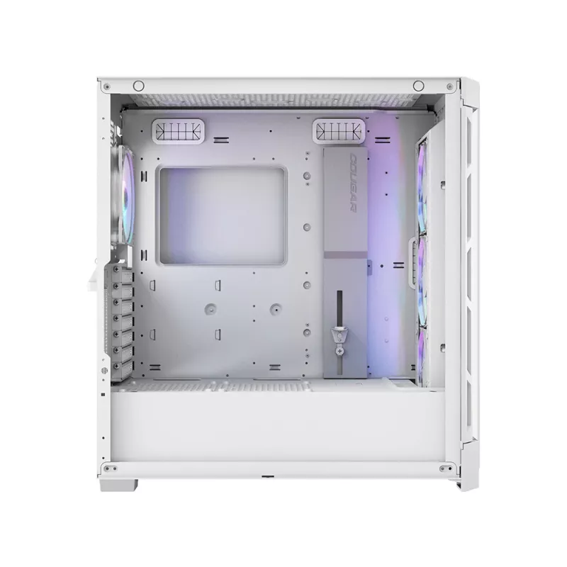 COUGAR Midi Tower korpuss Duoface Pro ARGB, balts, Midi Tower, PC, balts, ATX, EATX, micro ATX, Mini-ITX, SSI CEB, metāls, neilons, rūdīts stikls, Multi