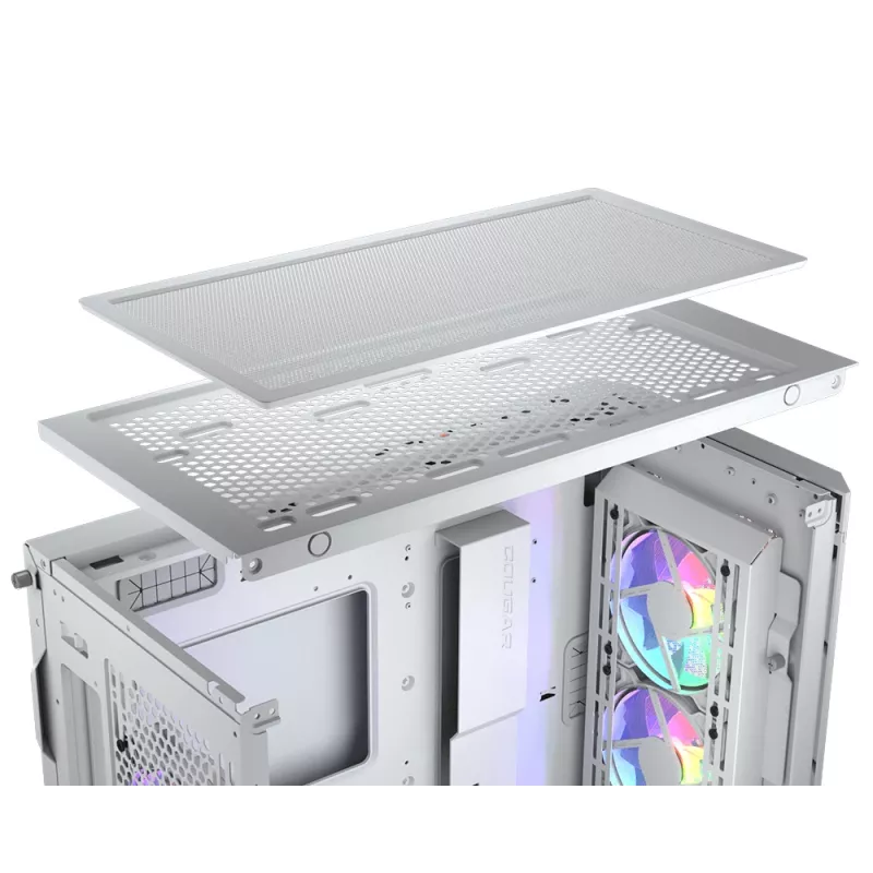 COUGAR Midi Tower korpuss Duoface Pro ARGB, balts, Midi Tower, PC, balts, ATX, EATX, micro ATX, Mini-ITX, SSI CEB, metāls, neilons, rūdīts stikls, Multi