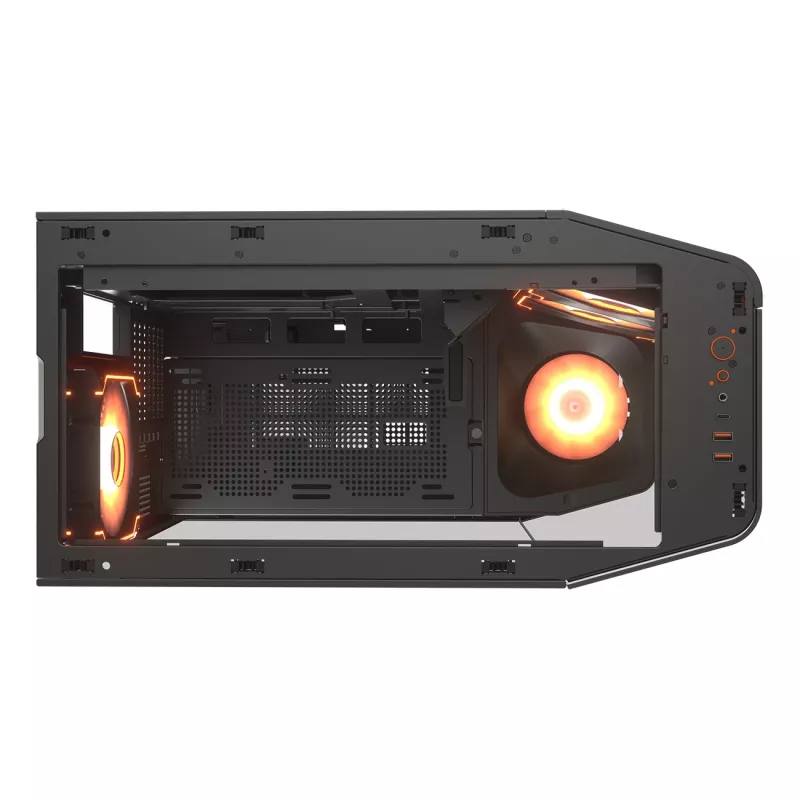 Datora korpuss COUGAR FV270 ARGB Midi-Tower Melns