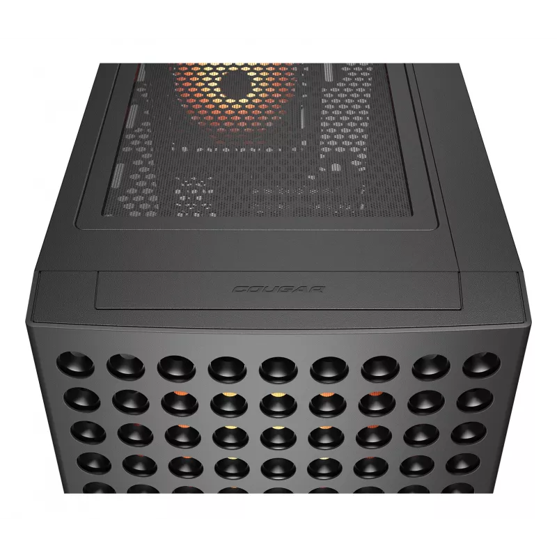 COUGAR Midi Tower korpuss, Airface ECO, ARGB, Melns