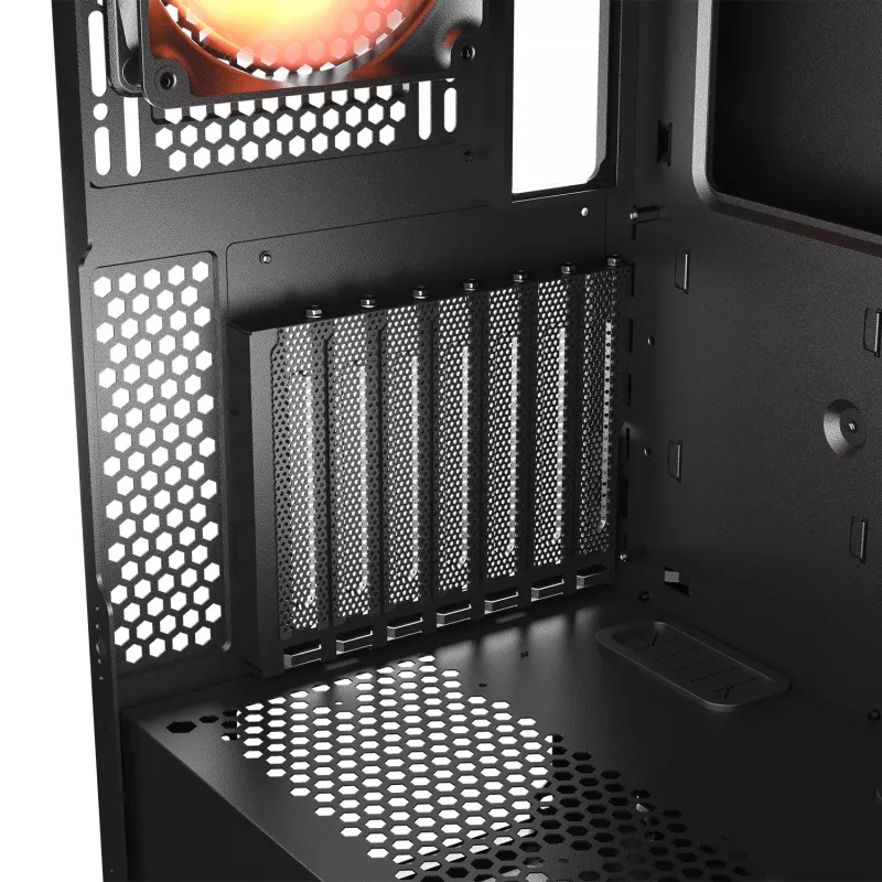 COUGAR Midi Tower korpuss, Airface ECO, ARGB, Melns