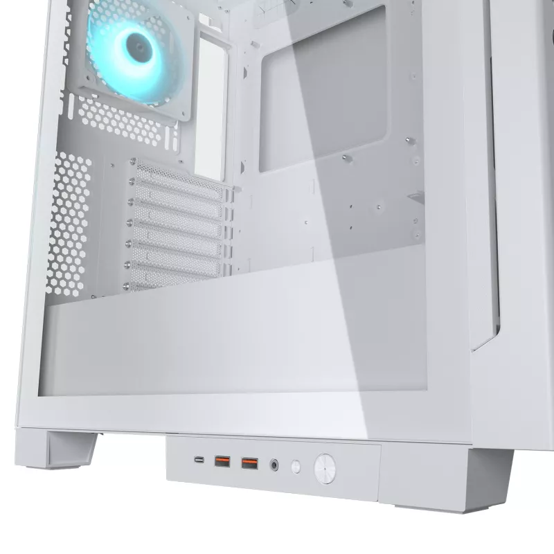 COUGAR Midi Tower korpuss, Airface ECO, ARGB, Balts