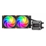 COUGAR CPU ūdens dzesēšana Poseidon Ultra 240, ARGB, melna, Viss vienā šķidruma dzesētājs, 12 cm, 500 RPM, 2200 RPM, melna