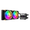 COUGAR CPU ūdens dzesēšana Poseidon Ultra 240, ARGB, melna, Viss vienā šķidruma dzesētājs, 12 cm, 500 RPM, 2200 RPM, melna