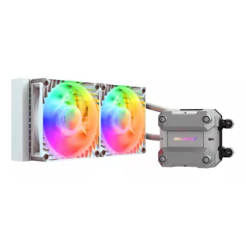 COUGAR CPU ūdens dzesēšana Poseidon Ultra 240, ARGB, Balts, Viss-vienā šķidruma dzesētājs, 12 cm, 500 RPM, 2200 RPM, Balts