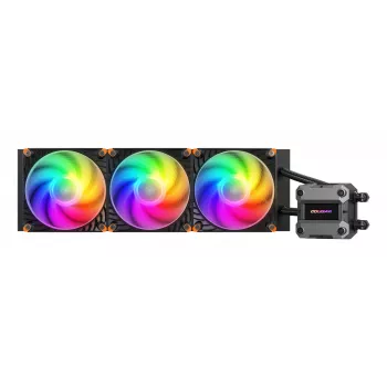 COUGAR CPU ūdens dzesēšana Poseidon Ultra 360, ARGB, Melns, Viss vienā šķidruma dzesētājs, 12 cm, 500 RPM, 2200 RPM, Melns