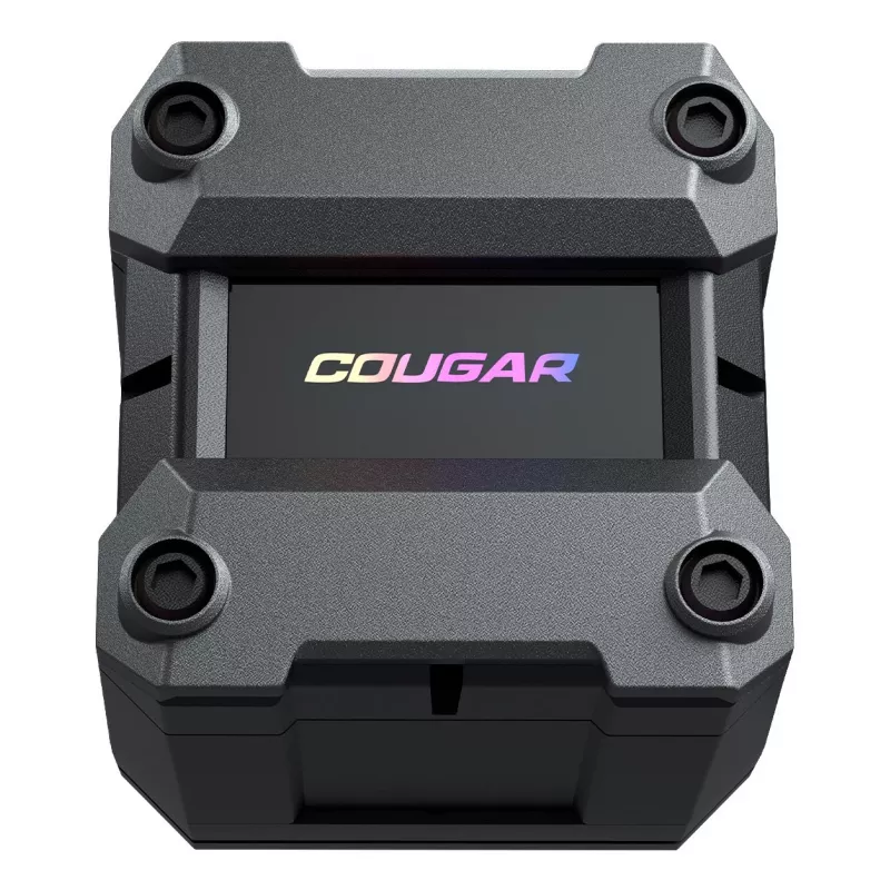 COUGAR CPU ūdens dzesēšana Poseidon Ultra 360, ARGB, Melns, Viss vienā šķidruma dzesētājs, 12 cm, 500 RPM, 2200 RPM, Melns