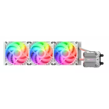 COUGAR CPU ūdens dzesēšana Poseidon Ultra 360, ARGB, balts, Viss vienā šķidruma dzesētājs, 12 cm, 500 RPM, 2200 RPM, balts