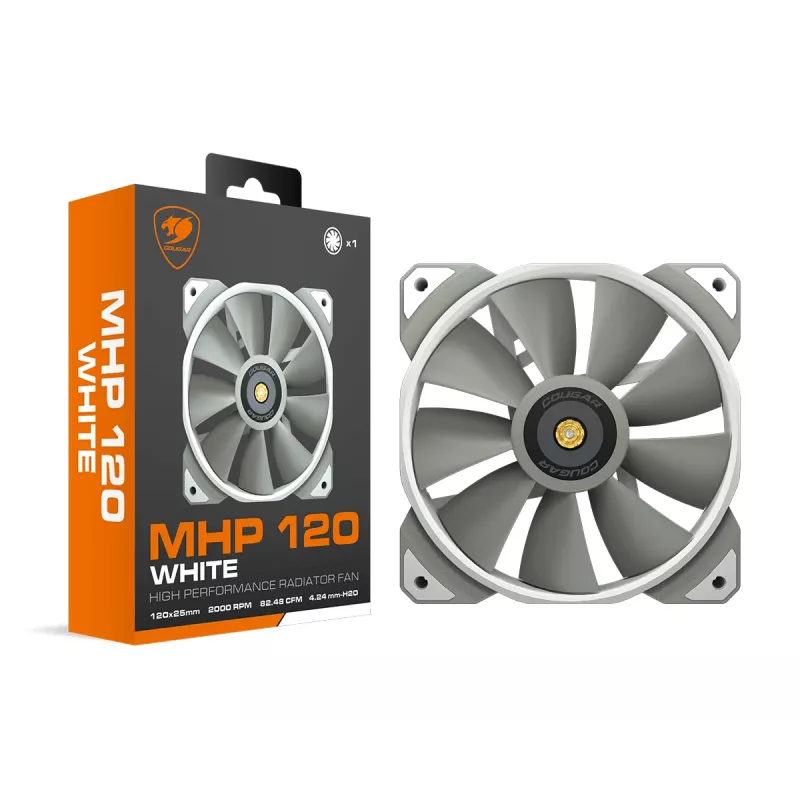 COUGAR Case Fan MHP 120, balta