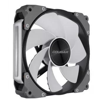 COUGAR Case Fan Apolar 120 ARGB, Reverse Blade, Melns, Fan modulis, Melna, 3-pin + 4-pin, 1 ventilators(-i), 75.38 cfm, 37.1 dB