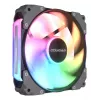 COUGAR Case Fan Apolar 120 ARGB, Reverse Blade, Melns, Fan modulis, Melna, 3-pin + 4-pin, 1 ventilators(-i), 75.38 cfm, 37.1 dB