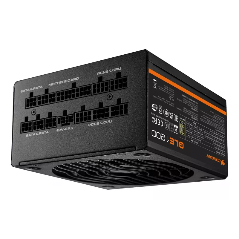 COUGAR Barošanas bloks GLE 1000W ATX3.1 / 80 Plus Gold, 1000 W, 100 - 240 V, 50/60 Hz, 15-7.5 A, 120 W, 1000 W