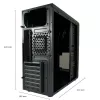 PC korpuss LC-Power LC-7041B-ON Midi Tower Melns