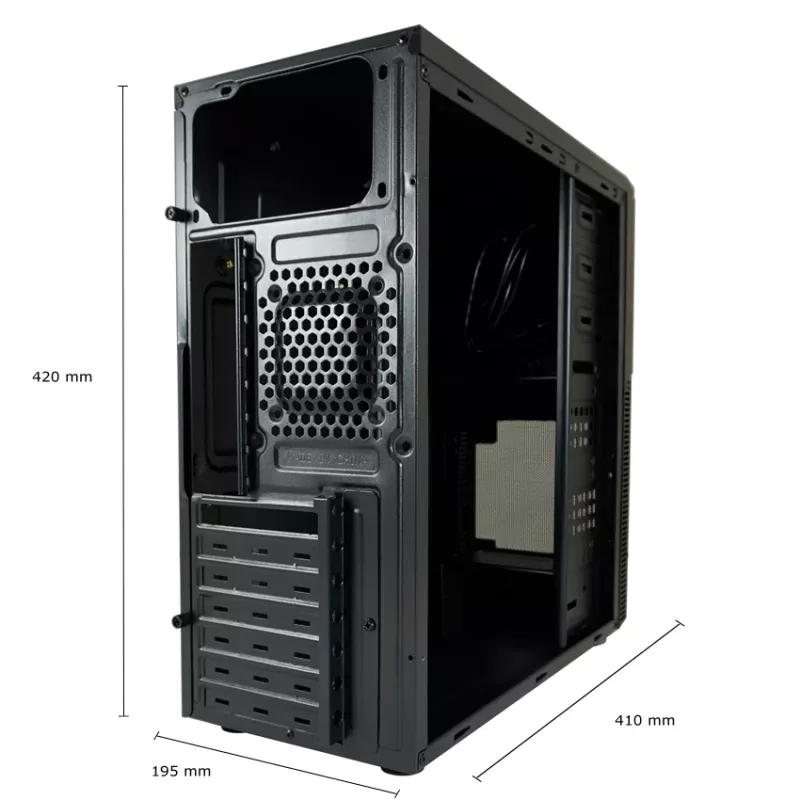 PC korpuss LC-Power LC-7041B-ON Midi Tower Melns