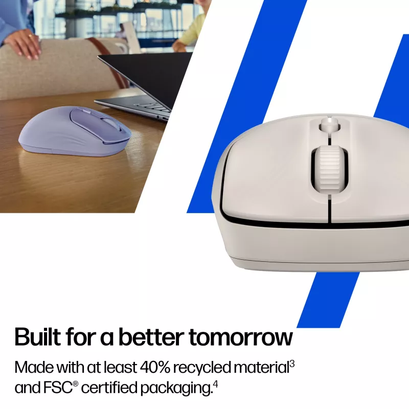HP 400 Quiet Maple bezvadu pele, abpusēja, RF bezvadu + Bluetooth, 6000 DPI, bēša
