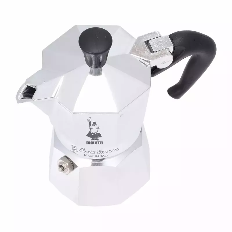 Moka katls BIALETTI Moka Express alumīnija 2 krūžu (100 ml) melns