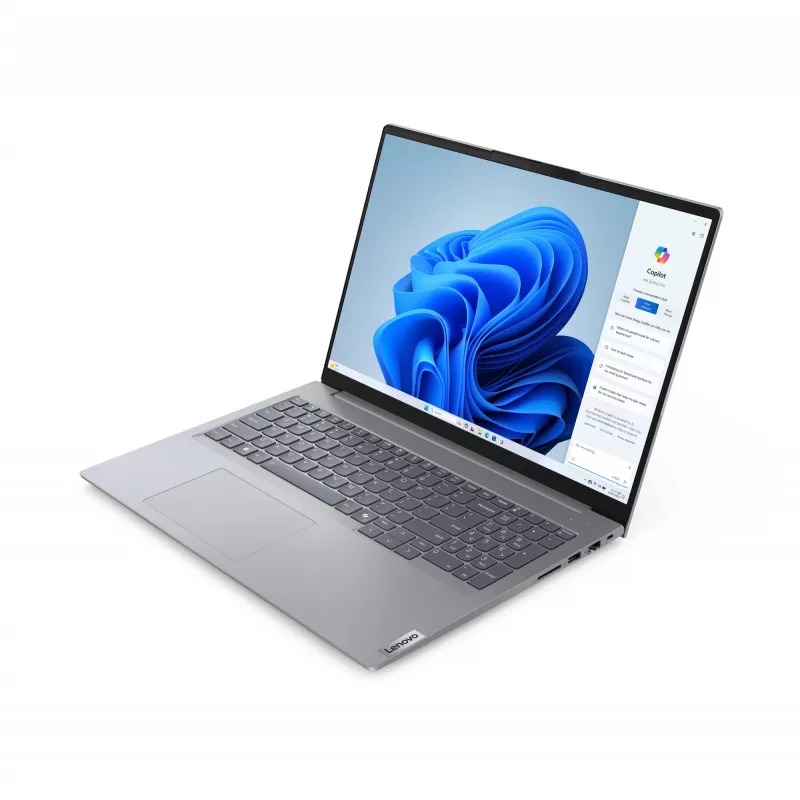 Lenovo ThinkBook 16 G7 ARP AMD Ryzen™ 5 7535HS klēpjdators 40,6 cm (16 collu) WUXGA 32 GB DDR5-SDRAM 1 TB SSD Wi-Fi 6E (802.11ax) Windows 11 Pro Vācu pelēks
