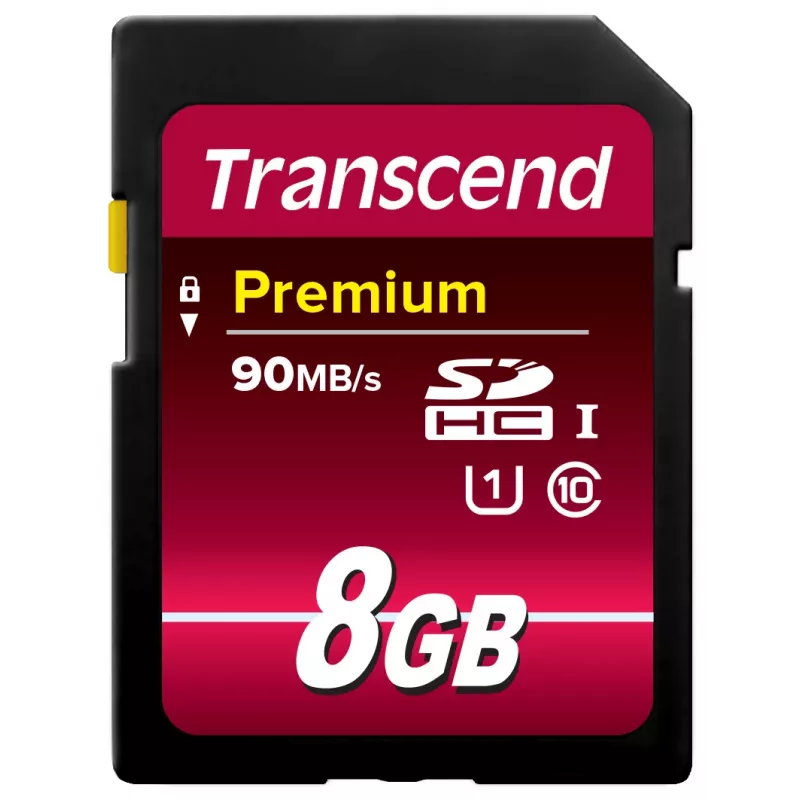 Flash Memory Transcend 8GB SDHC Class 10 UHS-I TS8GSDU1