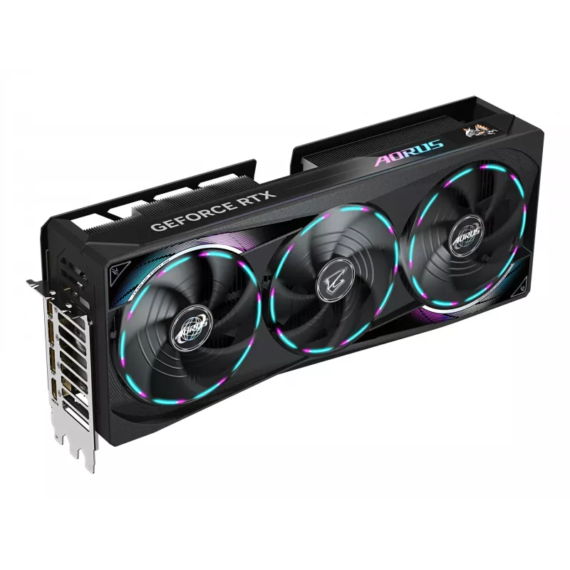GIGABYTE AORUS GeForce RTX 5080 MASTER 16G grafiskā karte - 16GB GDDR7, 256bit, PCI-E 5.0, 2805MHz kodola frekvence, 3 x DisplayPort, 1 x HDMI, GV-N5080AORUS M-16GD