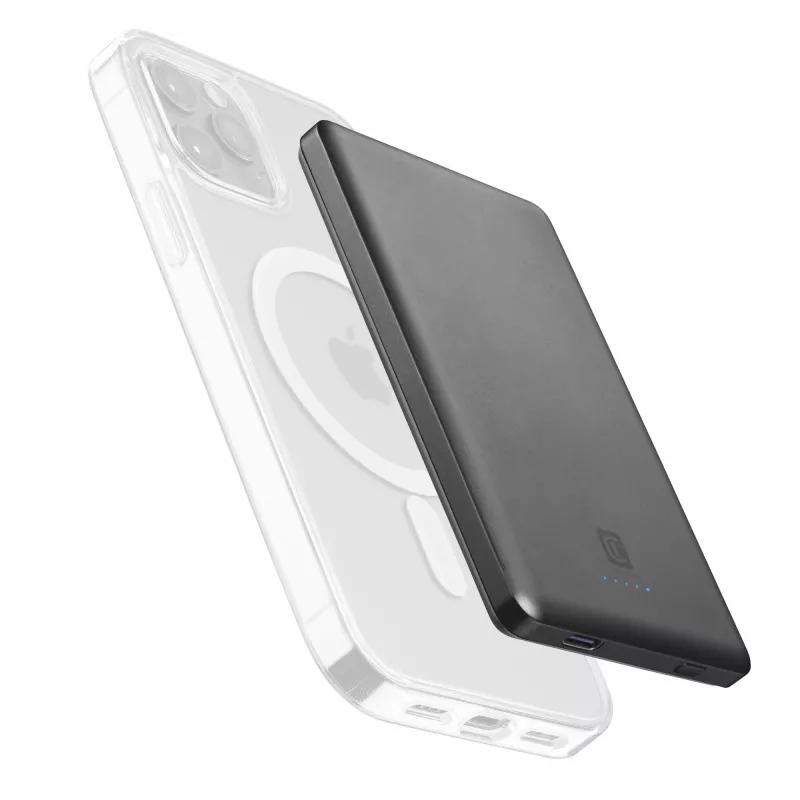 Cellularline Mag Lite 5000 5000mAh bezvadu ārējais akumulators saderīgs ar Mag Safe tehnoloģiju