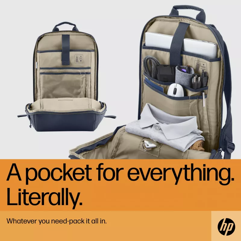 HP Travel 18 liter 15.6 Iron pelēka portatīvo datoru mugursoma