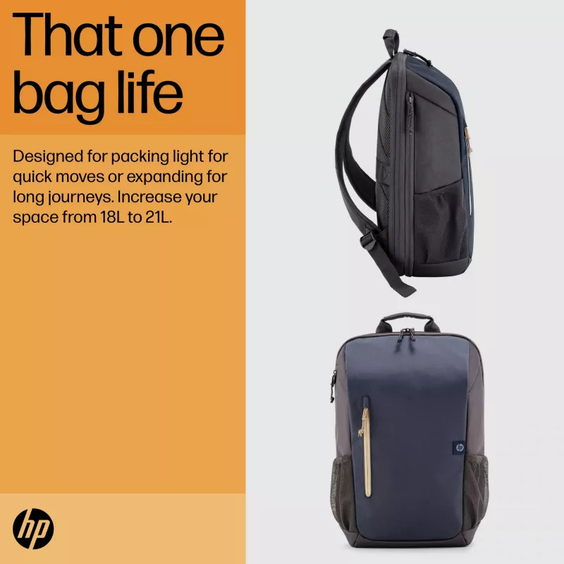 HP Travel 18 liter 15.6 Iron pelēka portatīvo datoru mugursoma