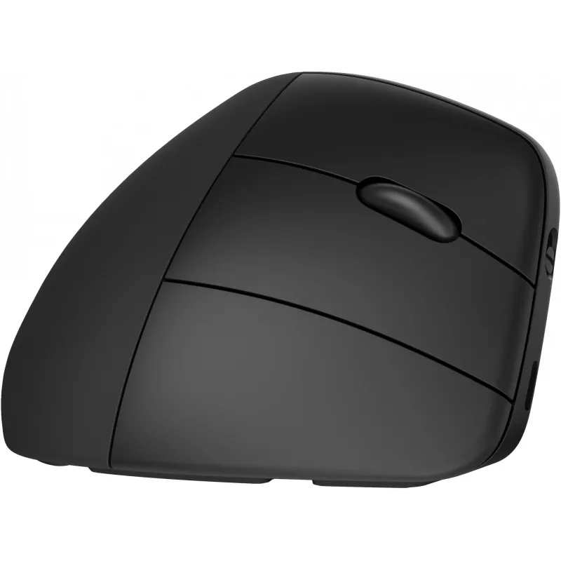 HP 920 ergonomiska bezvadu pele, labā roka, vertikāls dizains, Bluetooth + USB Type-A, 4000 DPI, melna