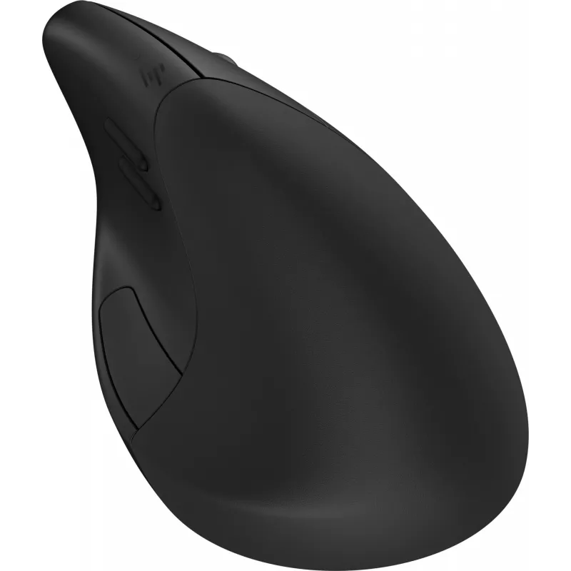 HP 920 ergonomiska bezvadu pele, labā roka, vertikāls dizains, Bluetooth + USB Type-A, 4000 DPI, melna