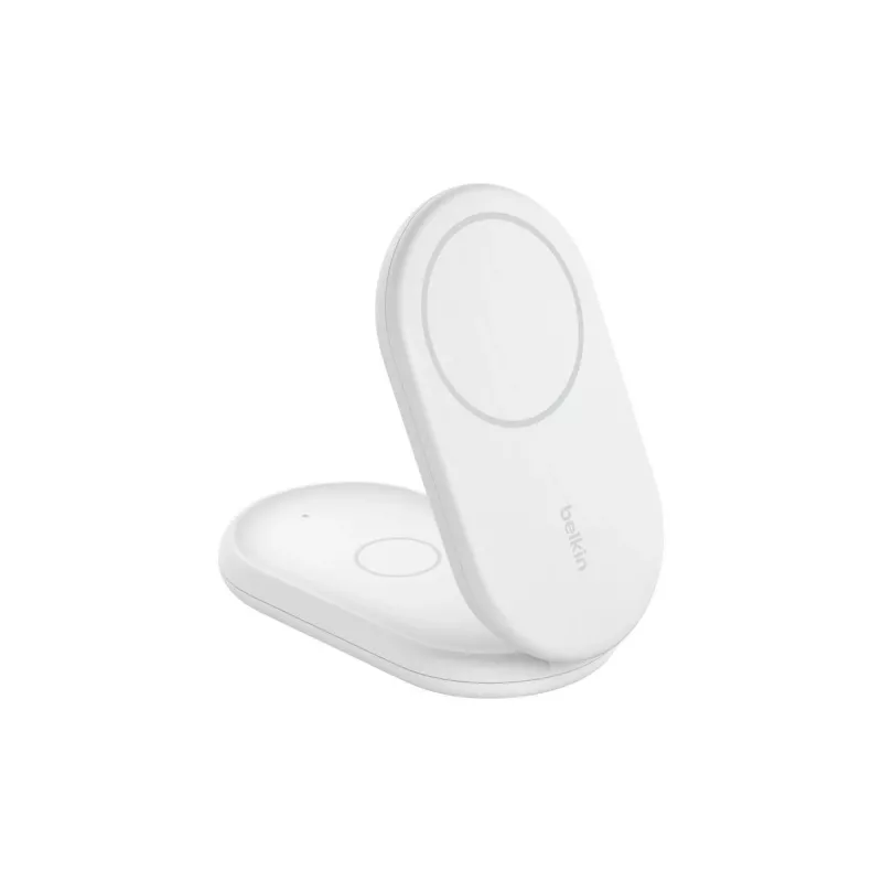 BELKIN Boostcharge Qi2 15w Magnetic 2in1 Statīvs - Balts