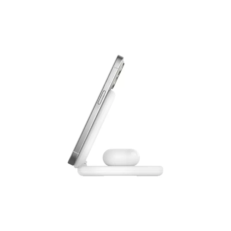 BELKIN Boostcharge Qi2 15w Magnetic 2in1 Statīvs - Balts