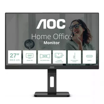 AOC Q27P3CV datora monitors 68.6 cm (27 colli) 2560 x 1440 pikseļi Quad HD LED Melns