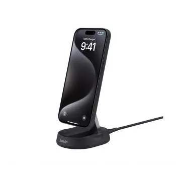 BELKIN Bezvadu uzlādes statīvs - Boostcharge Pro - Qi2 15w - Melns