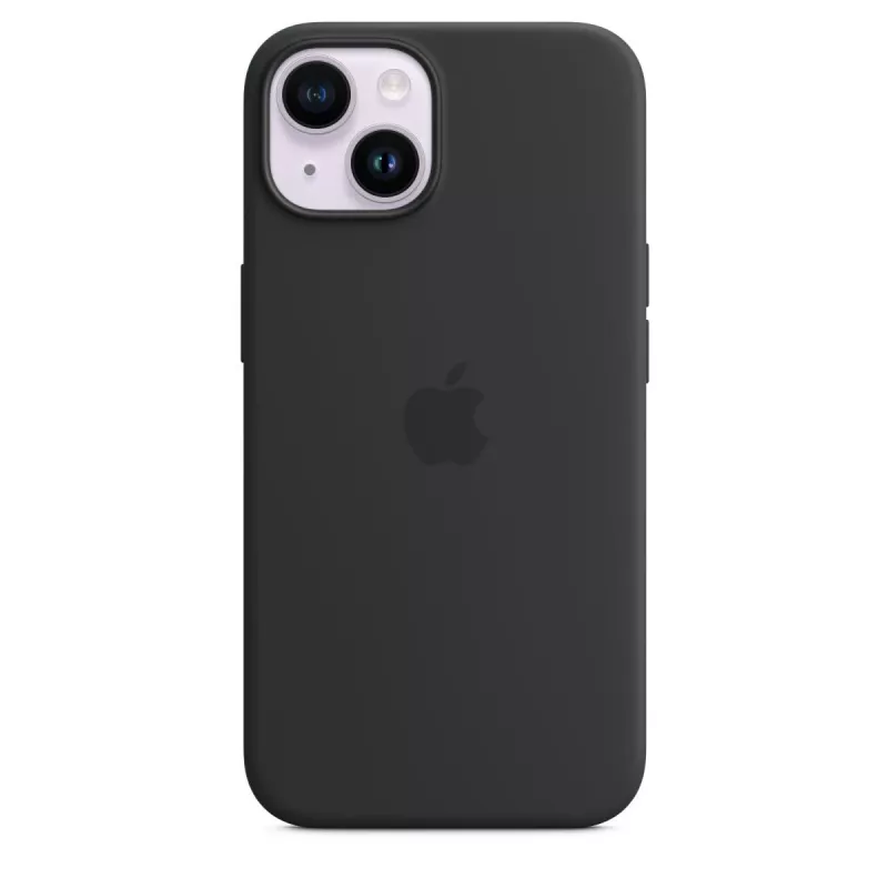 Cover Apple iPhone 14 Silikona maciņš ar MagSafe Midnight