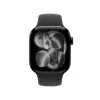 Viedpulkstenis Apple Watch Series 11 GPS + Cellular 42mm Jet Black Aluminium Case ar Black Sport Band - M/L