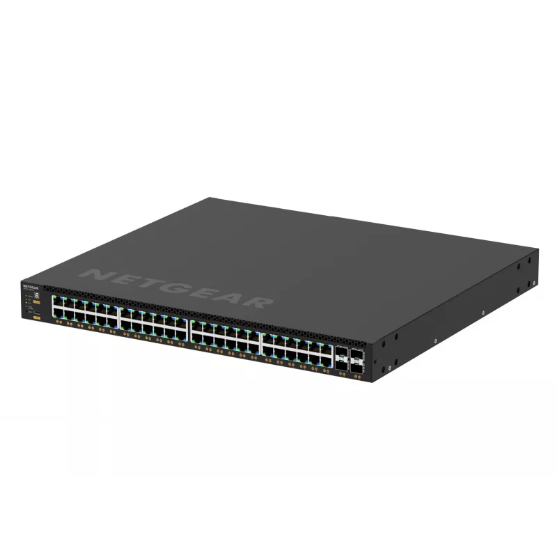 NETGEAR M4350-48G4XF Pārvaldāms L3 Gigabit Ethernet (10/100/1000) Power over Ethernet (PoE) 1U Melns