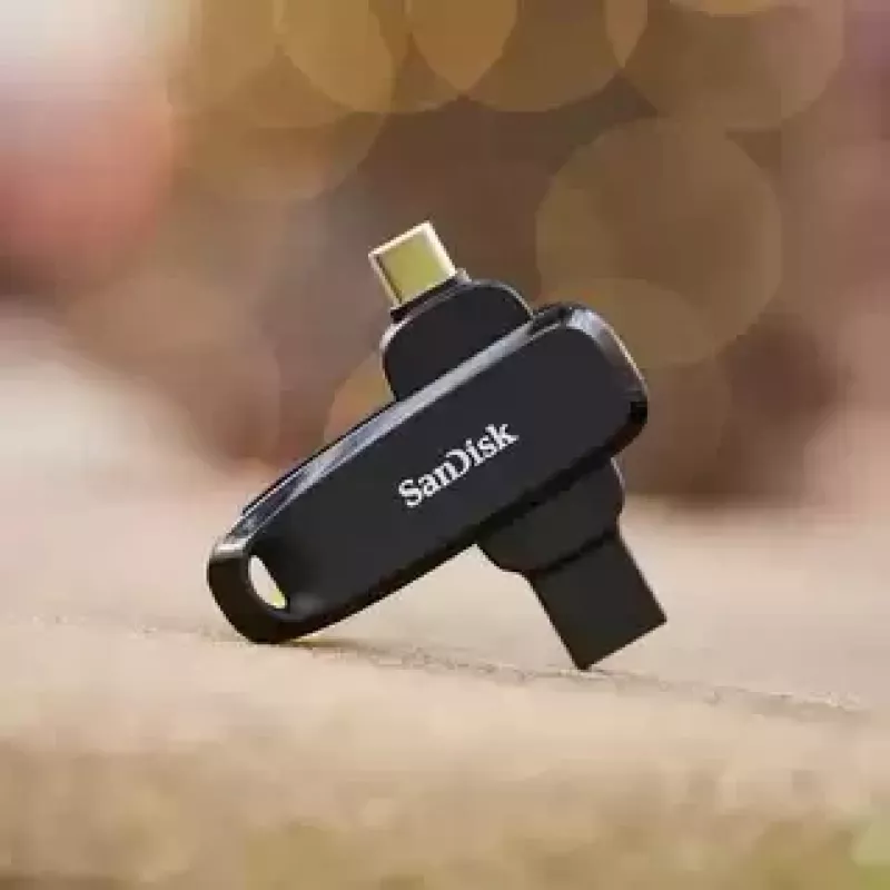 WESTERN DIGITAL SanDisk Phone Drive for Android - 64GB USB Stick - USB-C/A 3.2 Gen 1 - Melns