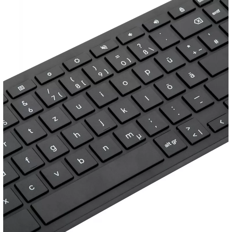 Targus tastatūras Tastatūra Mājas Bluetooth QWERTZ vācu Melna Pilnizmēra