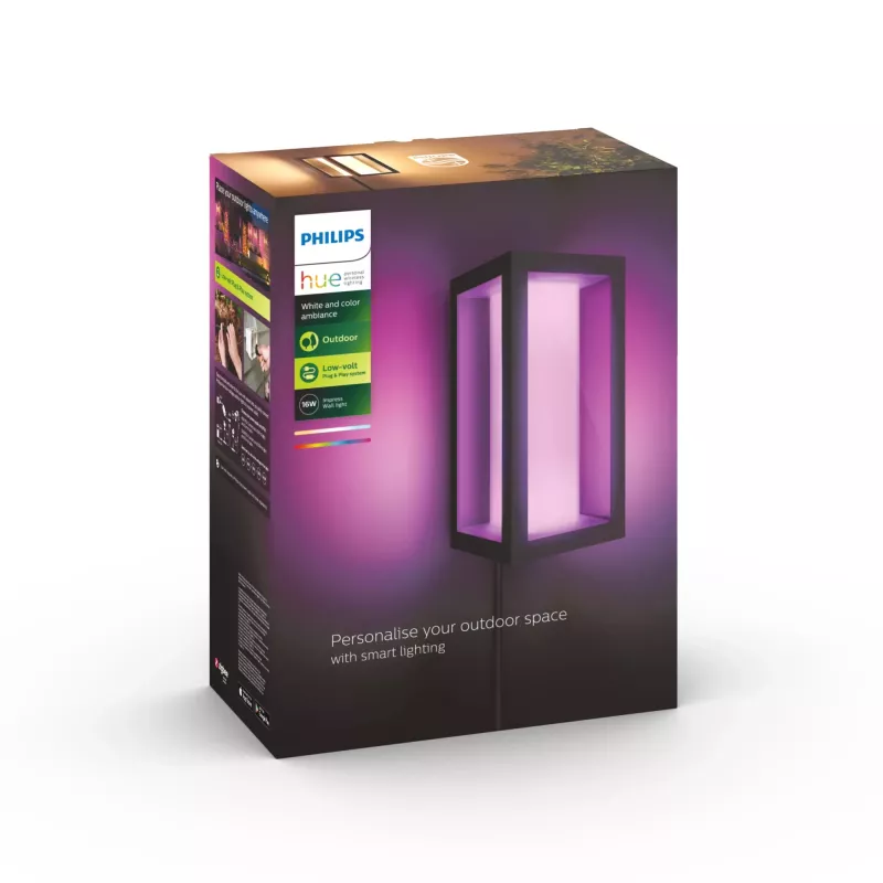 Philips Hue balta and colour ambience Impress āra sienas gaismeklis (zemsprieguma)