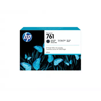 HP 761 400 ml melnas matēts tintes kārtridžs priekš DesignJet