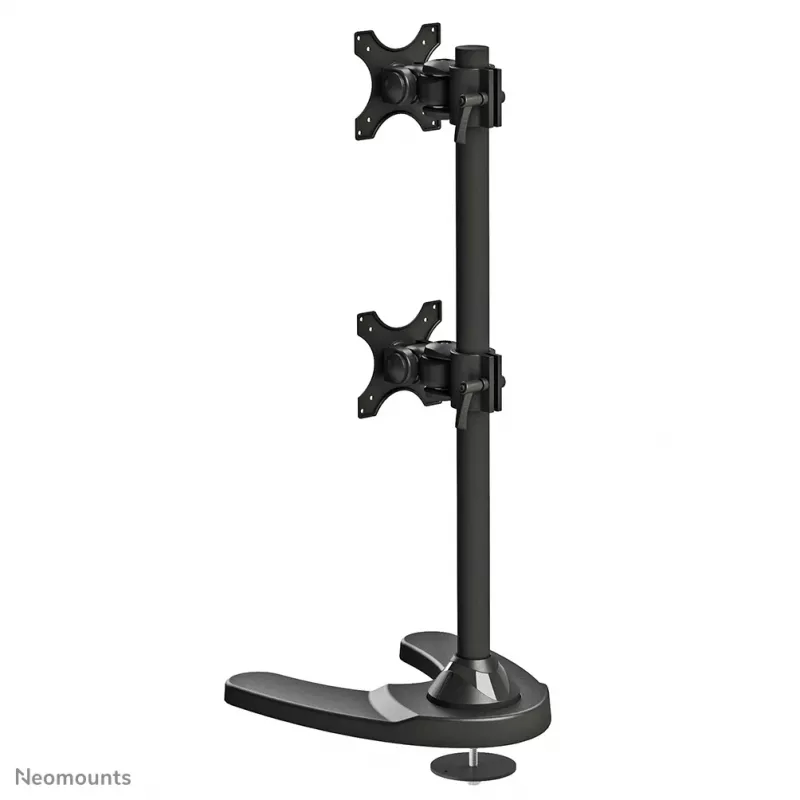 Neomounts FPMA-D700DDV Monitora statīvs 10-27 collas, Brīvi stāvošs/Caur urbumu, 6 kg, 25,4 cm (10 collas), 68,6 cm (27 collas), 100 x 100 mm, Melns
