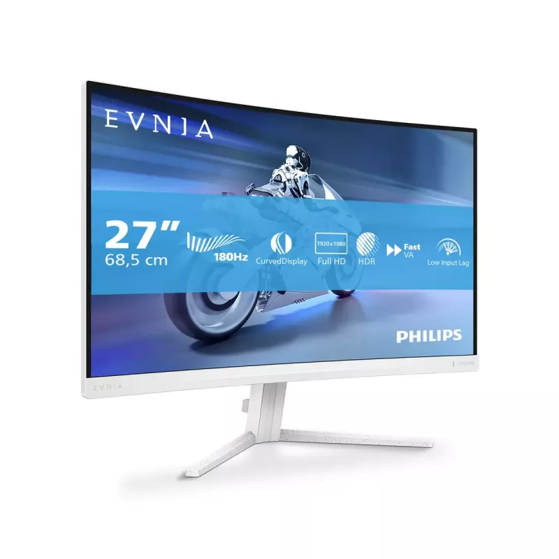 Philips Evnia 5000 27M2C5201L/00 datora monitors 68,6 cm (27 colli) 1920 x 1080 pikseļi Full HD LCD Balts