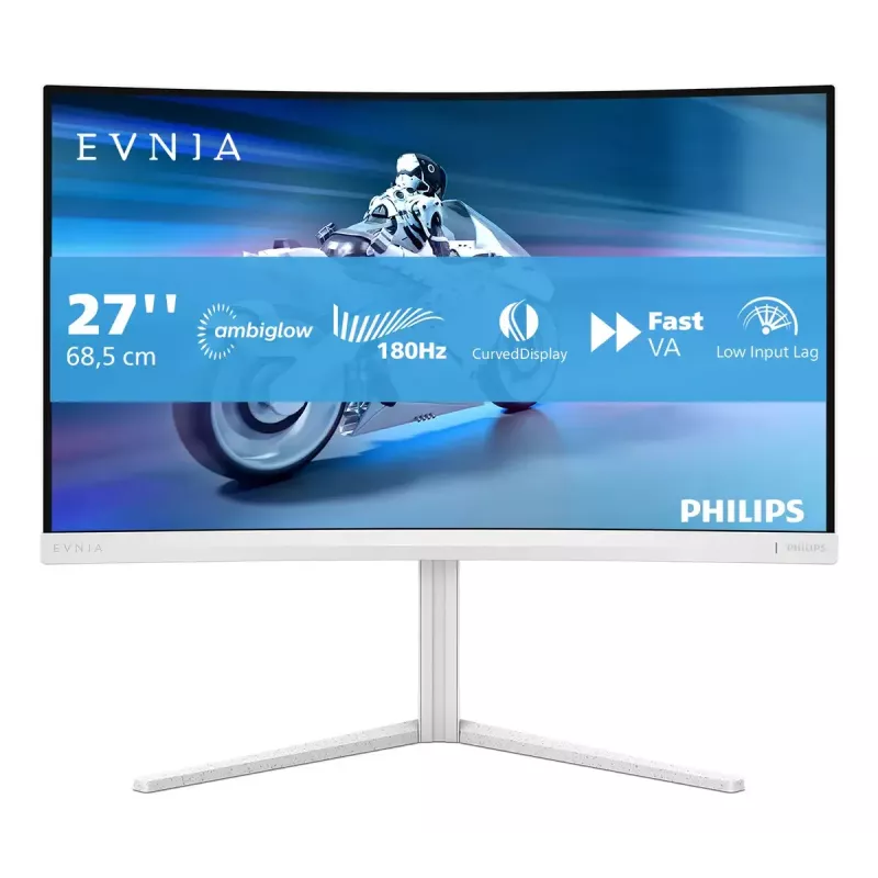 Philips Evnia 5000 27M2C5201L/00 datora monitors 68,6 cm (27 colli) 1920 x 1080 pikseļi Full HD LCD Balts