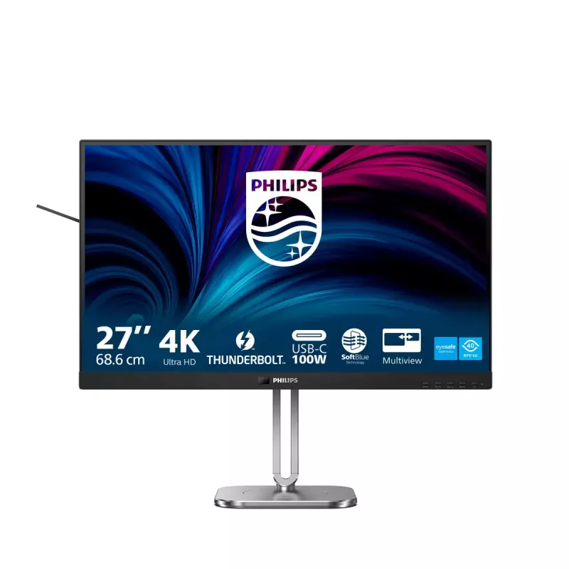 Philips 6000 sērija 27B2U6903/00 datora monitors 68.6 cm (27 collas) 3840 x 2160 pikseļi 4K Ultra HD LED Antracīts