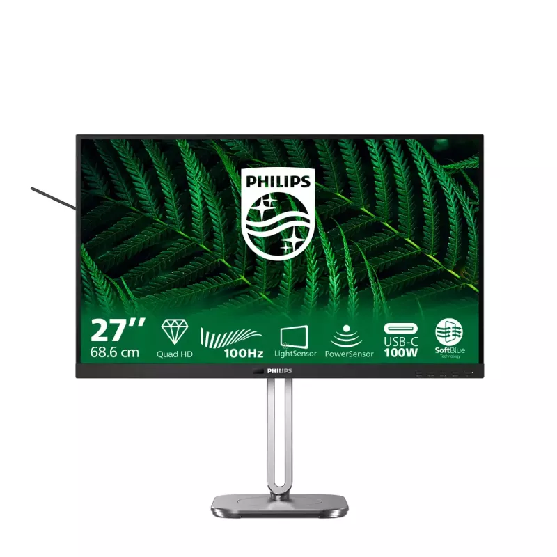 Philips 5000 sērijas 27B2G5601/00 datora monitors 68,6 cm (27 collas) 2560 x 1440 pikseļi Quad HD LCD Melns