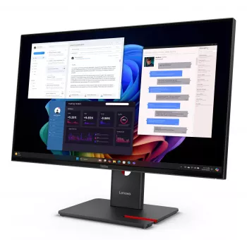 Lenovo ThinkVision T27UD-40 monitors, 68,6 cm (27 collas), 3840 x 2160 pikseļi, 4K Ultra HD, LCD, 6 ms, melns