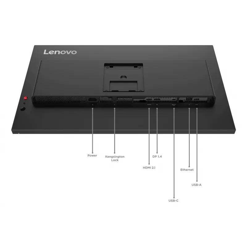Lenovo ThinkVision T27UD-40 monitors, 68,6 cm (27 collas), 3840 x 2160 pikseļi, 4K Ultra HD, LCD, 6 ms, melns