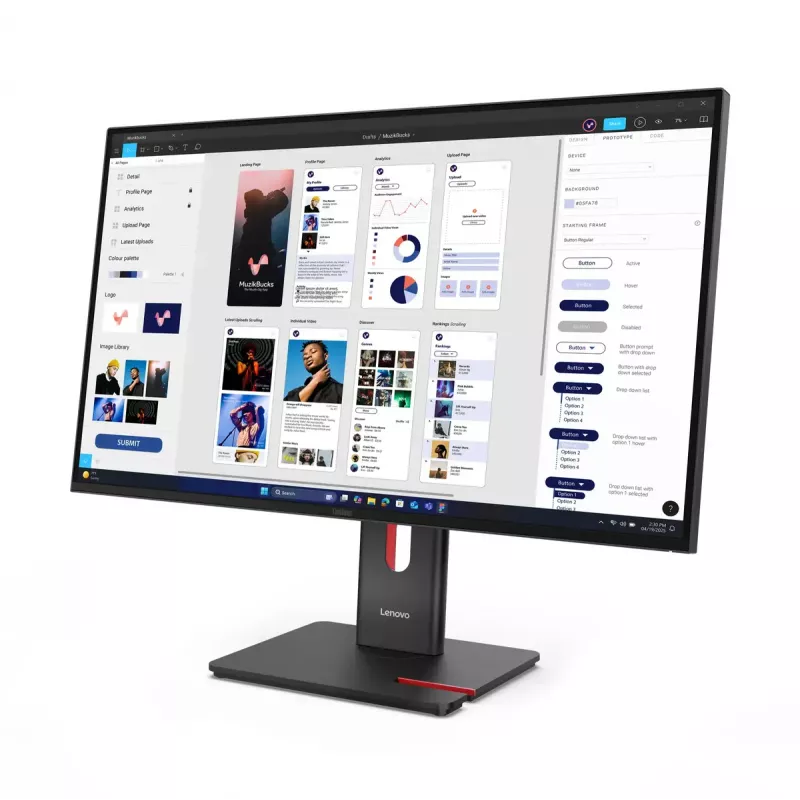 Monitors Lenovo ThinkVision T32UD-40 31,5 collu 4K Ultra HD LCD 3840 x 2160 pikseļi