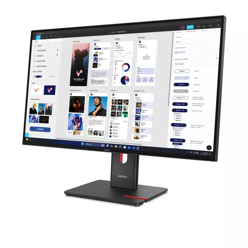 Monitors Lenovo ThinkVision T32UD-40 31,5 collu 4K Ultra HD LCD 3840 x 2160 pikseļi