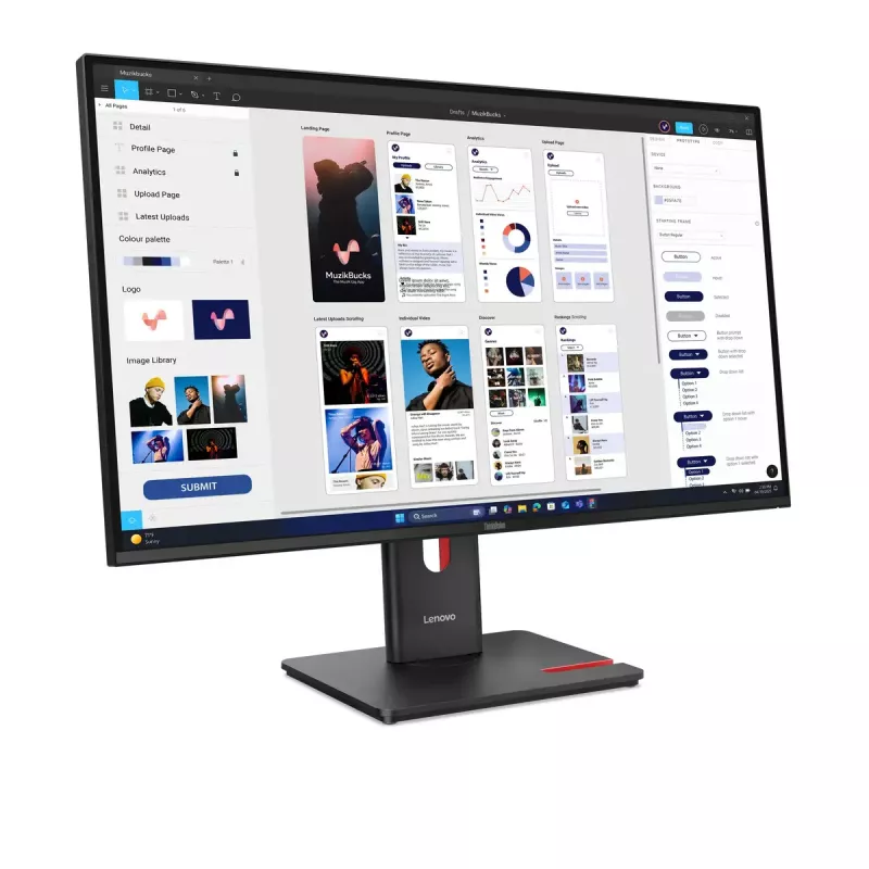 Monitors Lenovo ThinkVision T32UD-40 31,5 collu 4K Ultra HD LCD 3840 x 2160 pikseļi
